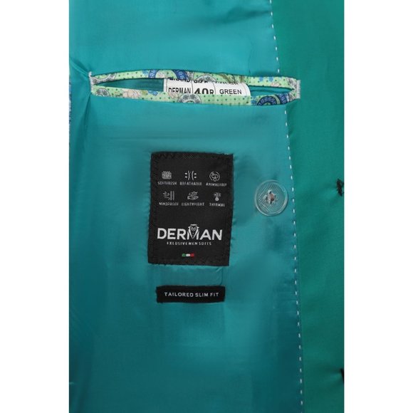Derman Double Breasted Green Royal Series Suit - Picture 5 of 5